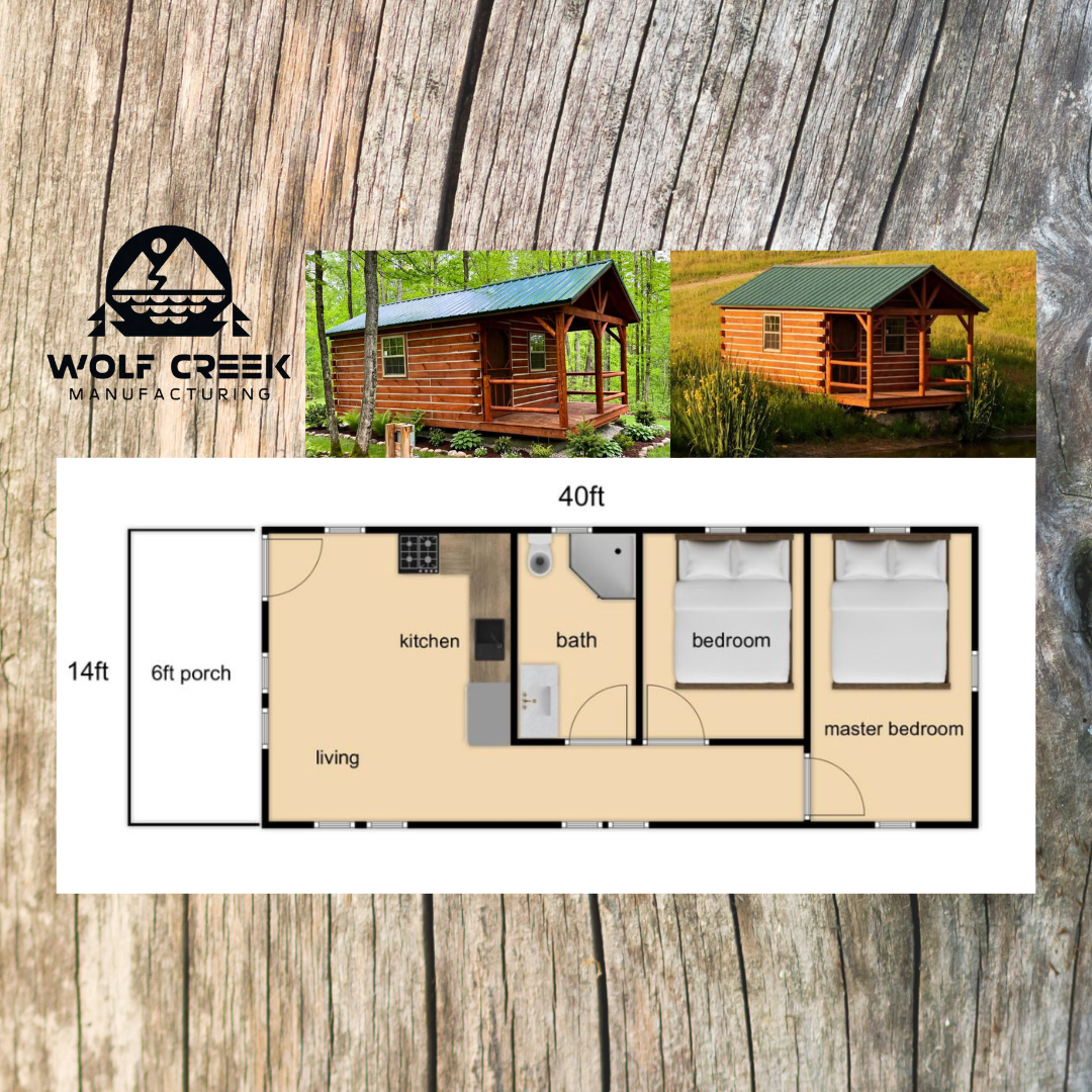 The Meadowbrook single-story cabin floor plan